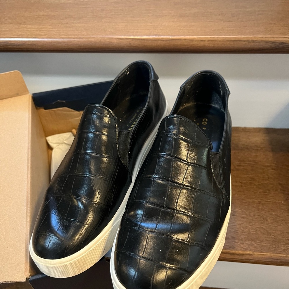 Cole Haan Slip-on Sneaker Black Croc 8.5